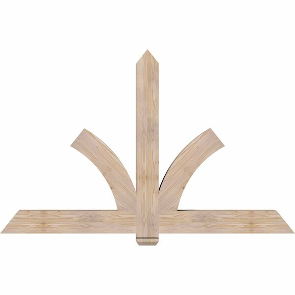 Ekena Millwork Redmond Smooth Timber Gable Bracket, Douglas Fir, 72"W x 45"H x 5 1/2"D x 5 1/2"F, 15/12 Pitch GBW072X45X0606RED00SDF - main